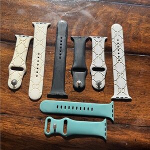 Apple Watch Bands Set of 4 - Cream, Black, Teal, Grey
